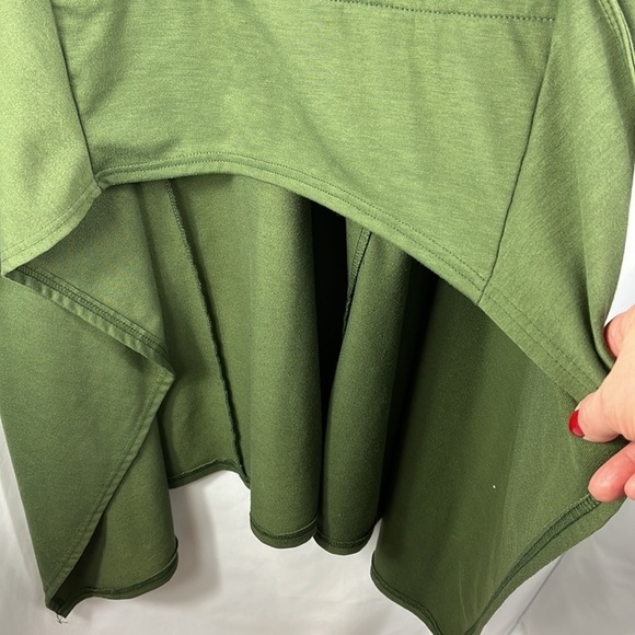 Willow Oversized Asymmetrical Hooded Pullover Sweatshirt/Dress - Picture 8 of 14